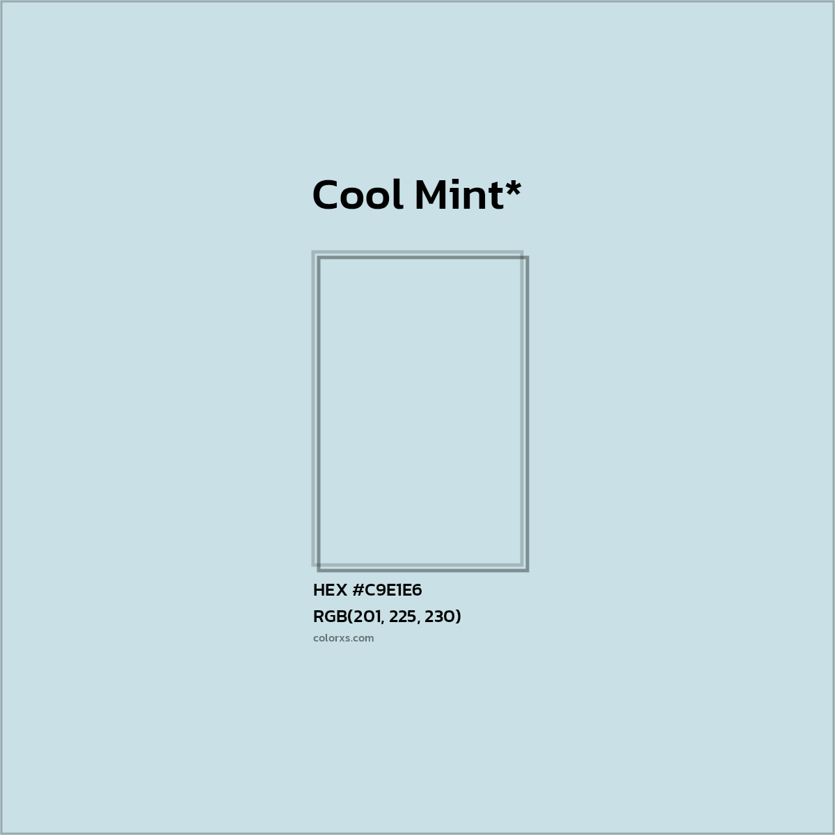 HEX #C9E1E6 Color Name, Color Code, Palettes, Similar Paints, Images