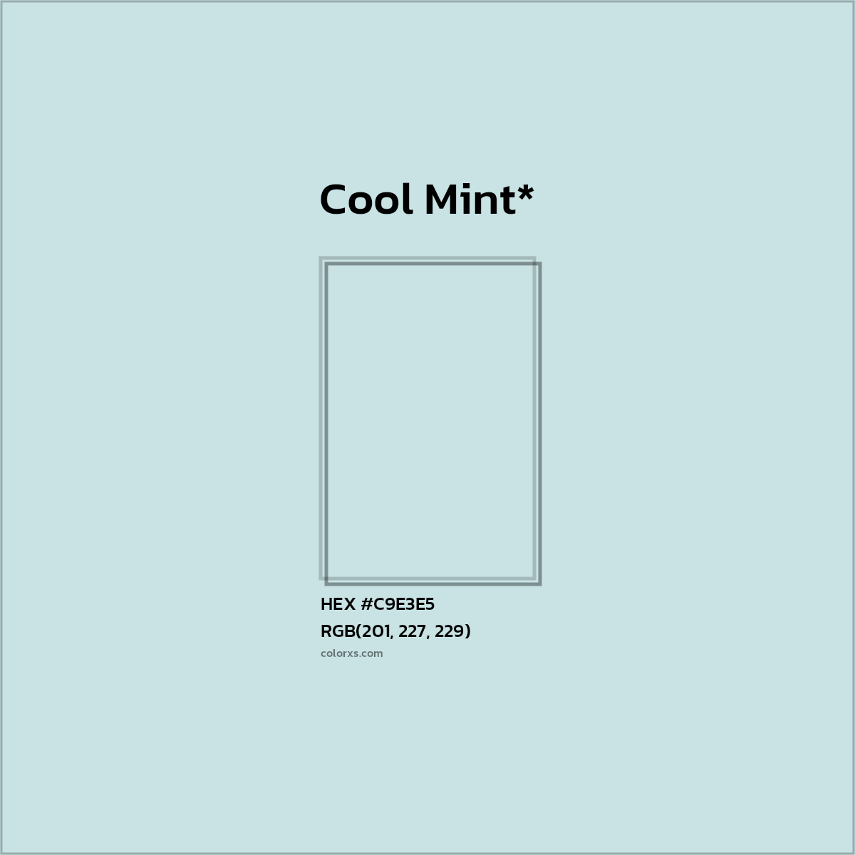 HEX #C9E3E5 Color Name, Color Code, Palettes, Similar Paints, Images