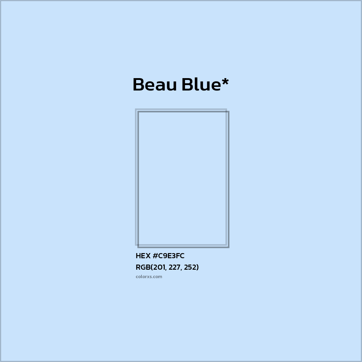 HEX #C9E3FC Color Name, Color Code, Palettes, Similar Paints, Images