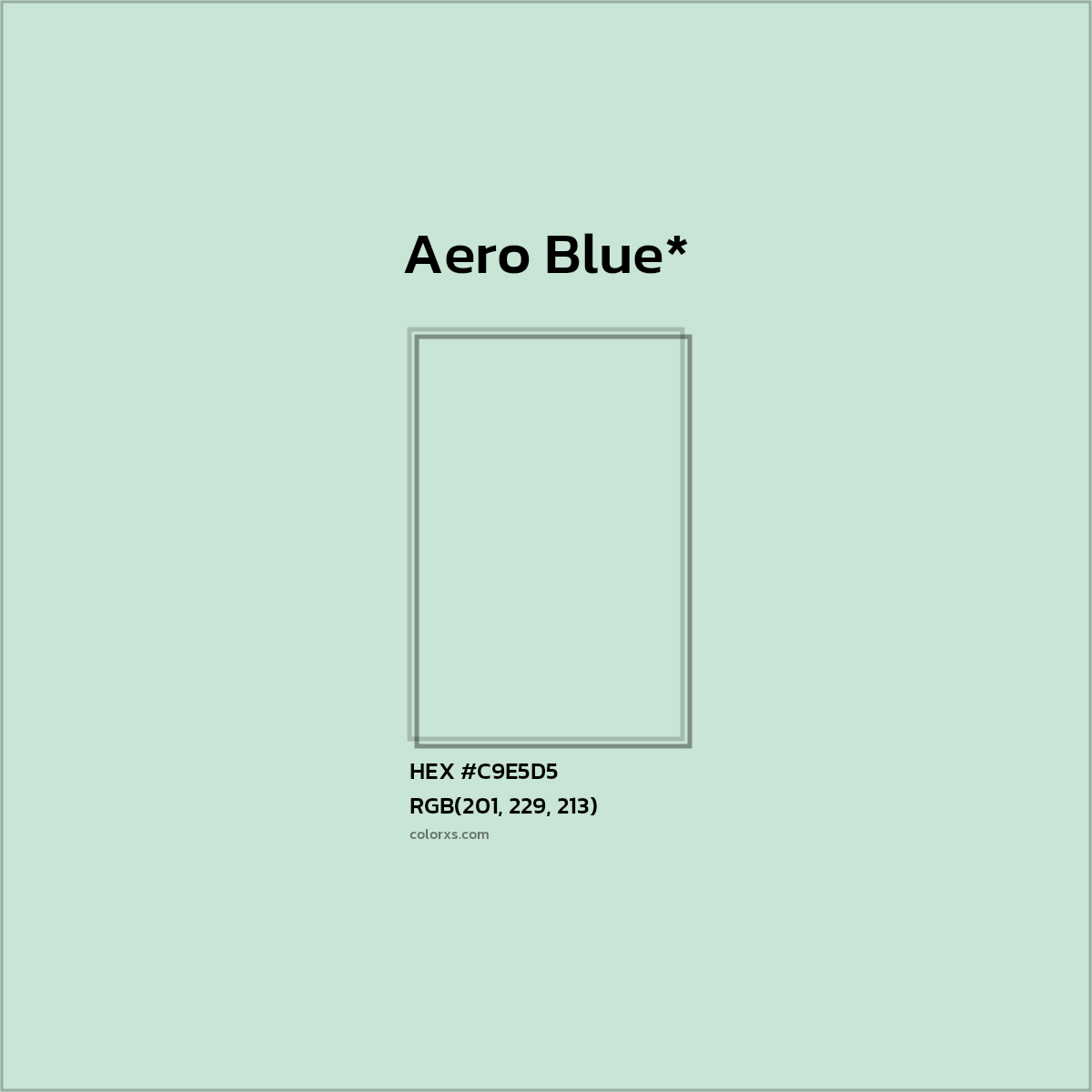 HEX #C9E5D5 Color Name, Color Code, Palettes, Similar Paints, Images
