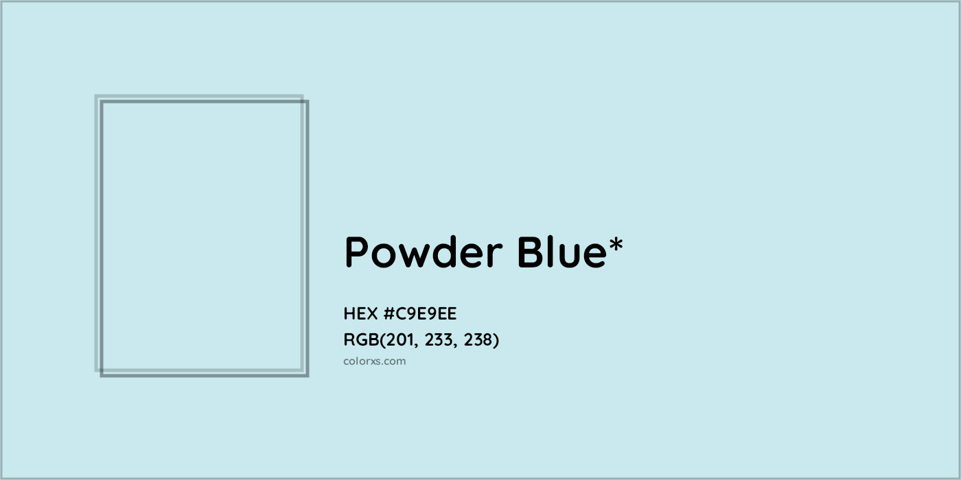 HEX #C9E9EE Color Name, Color Code, Palettes, Similar Paints, Images