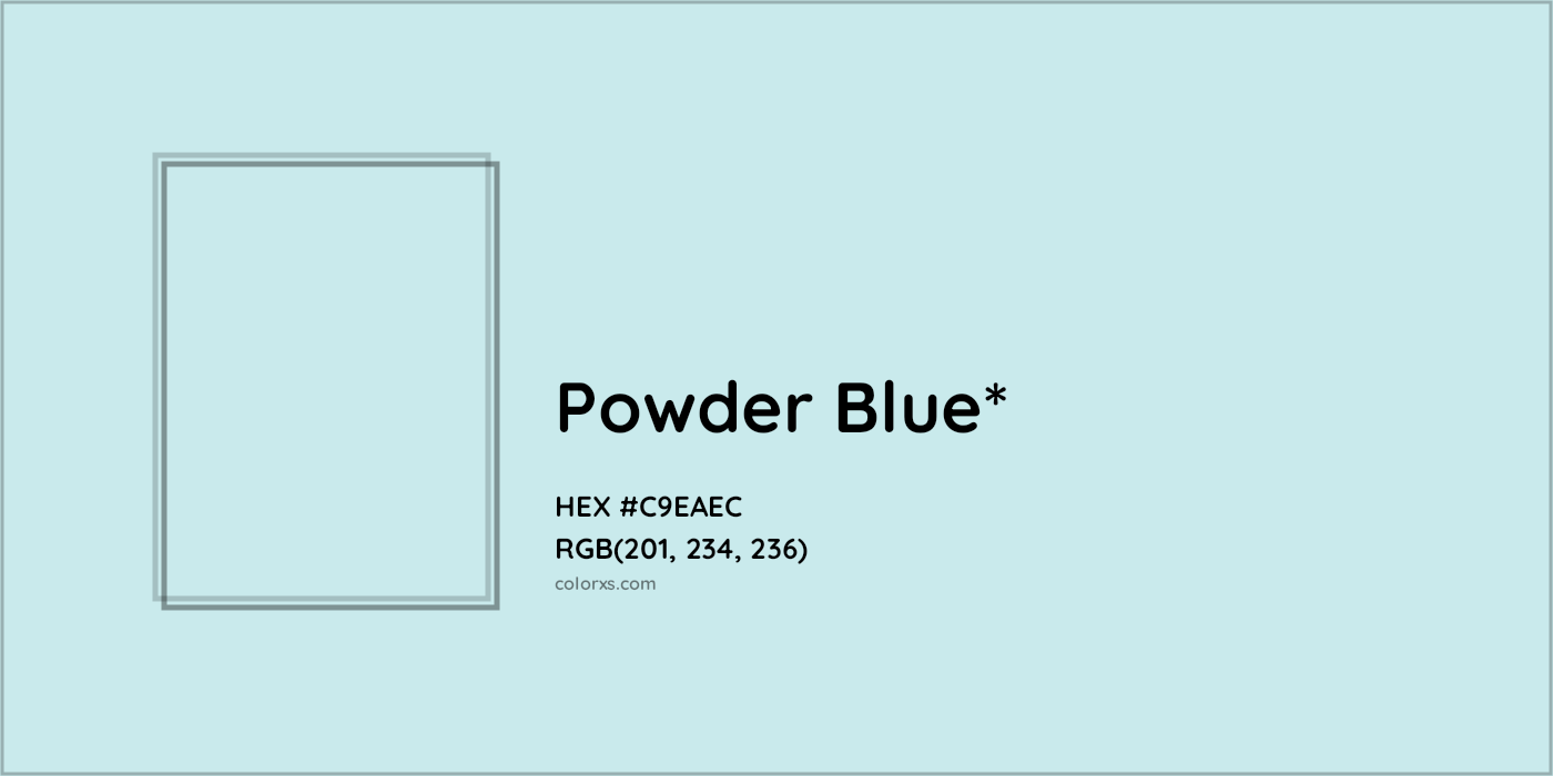 HEX #C9EAEC Color Name, Color Code, Palettes, Similar Paints, Images
