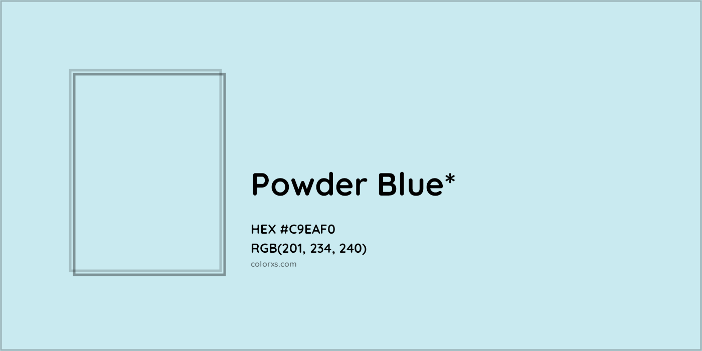 HEX #C9EAF0 Color Name, Color Code, Palettes, Similar Paints, Images