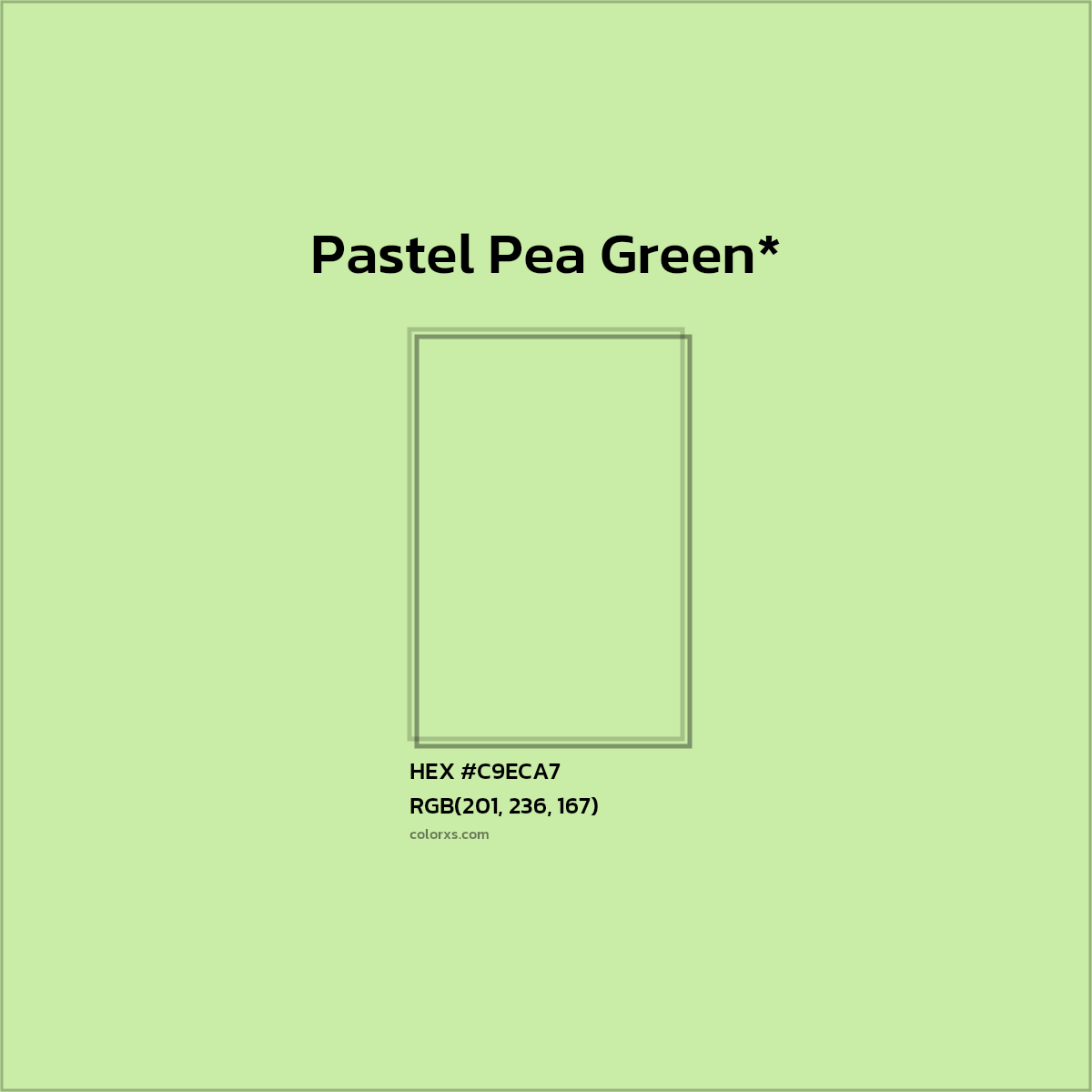 HEX #C9ECA7 Color Name, Color Code, Palettes, Similar Paints, Images