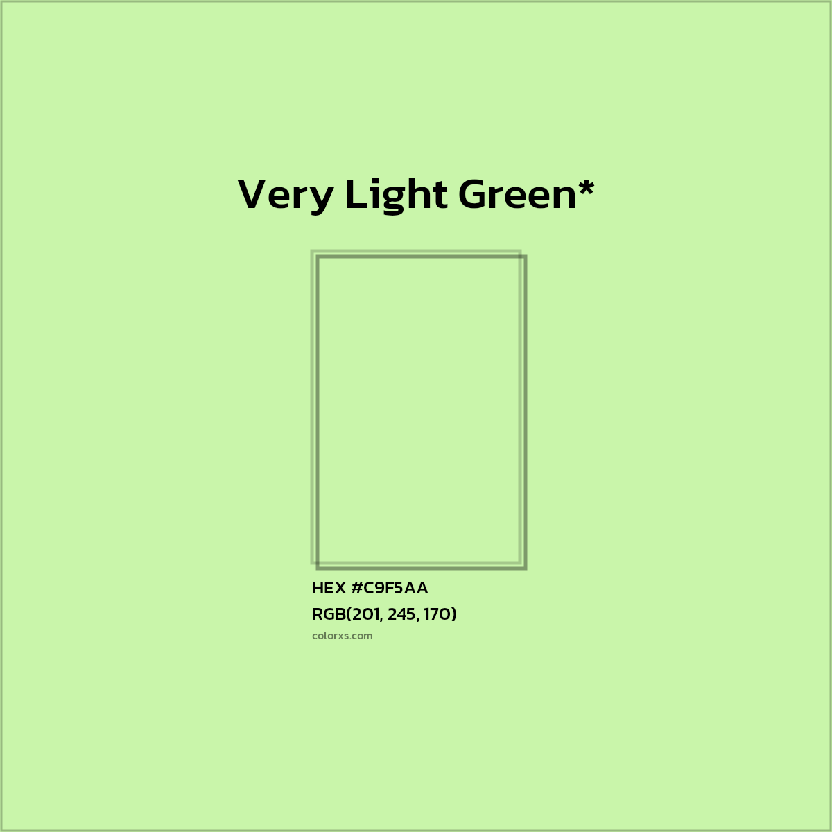 HEX #C9F5AA Color Name, Color Code, Palettes, Similar Paints, Images