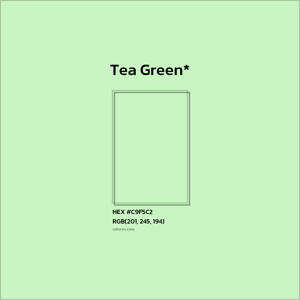 HEX #C9F5C2 Color Name, Color Code, Palettes, Similar Paints, Images