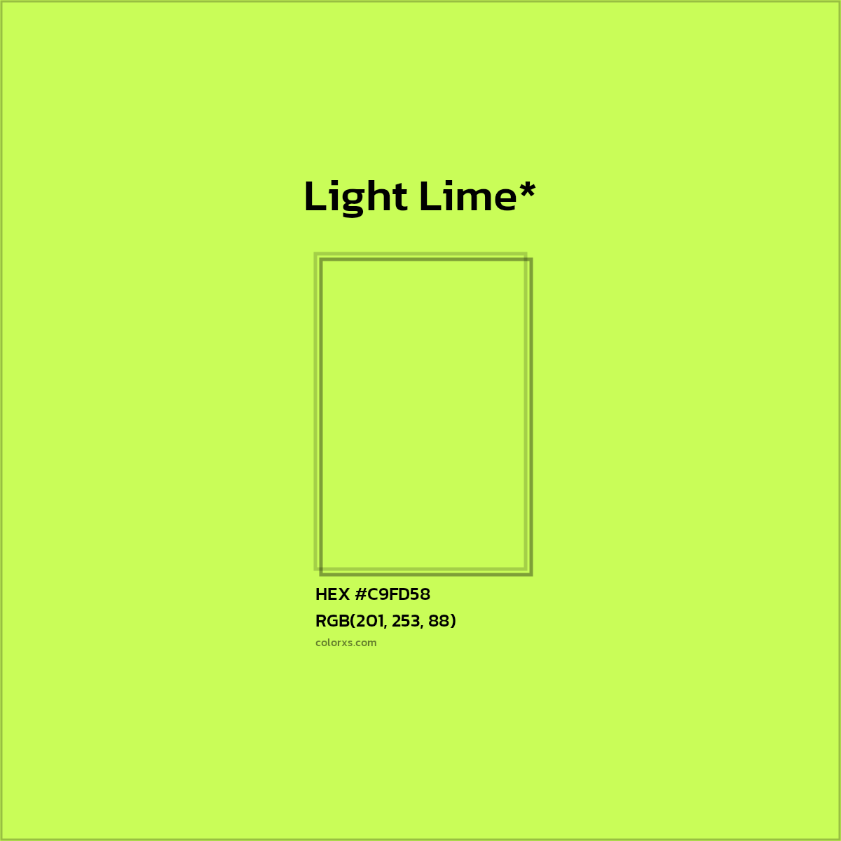 HEX #C9FD58 Color Name, Color Code, Palettes, Similar Paints, Images