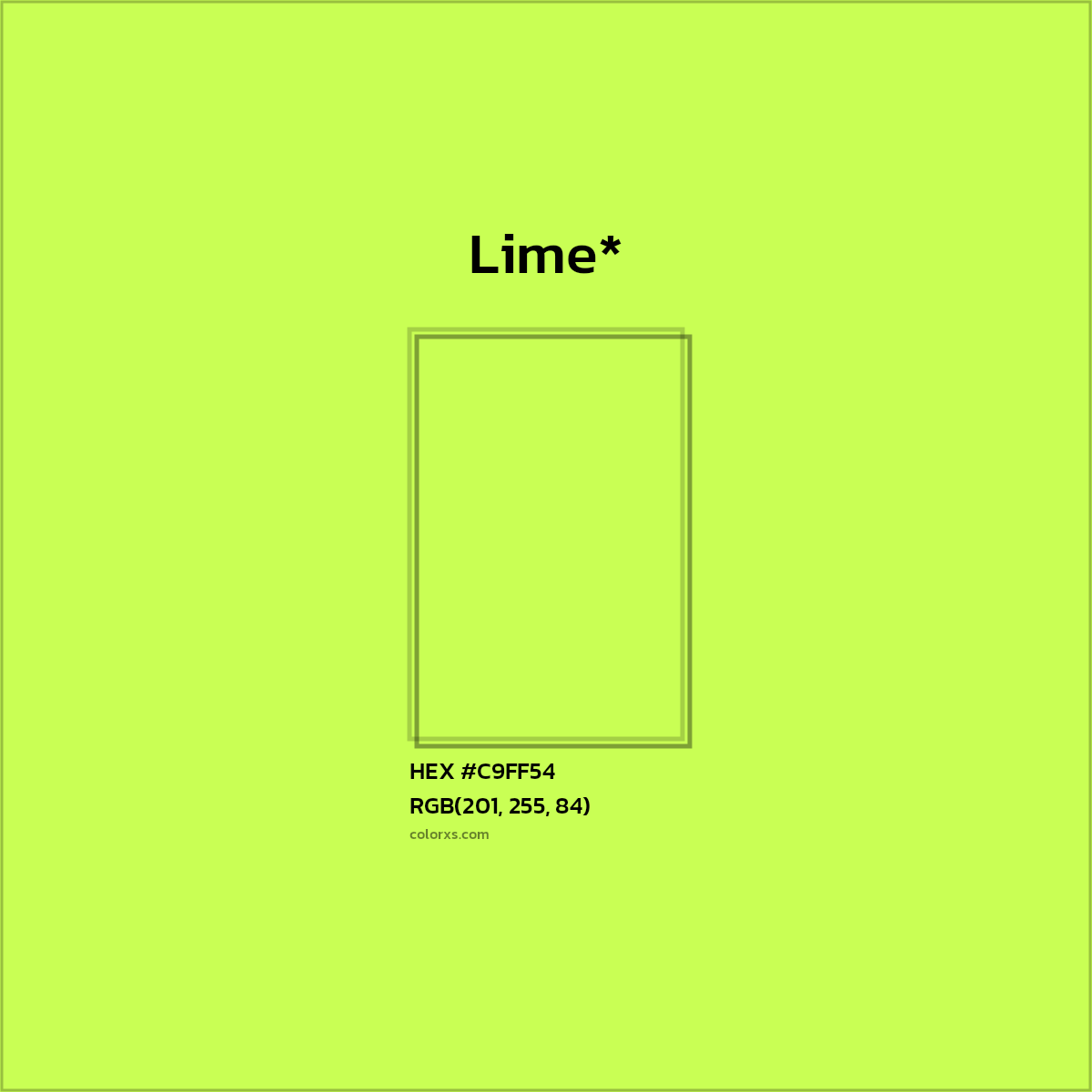 HEX #C9FF54 Color Name, Color Code, Palettes, Similar Paints, Images