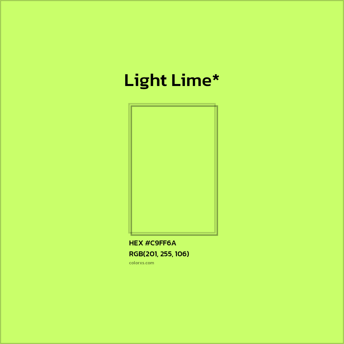 HEX #C9FF6A Color Name, Color Code, Palettes, Similar Paints, Images
