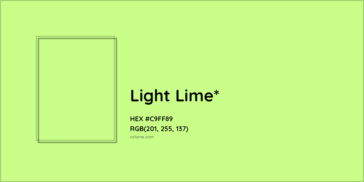HEX #C9FF89 Color Name, Color Code, Palettes, Similar Paints, Images