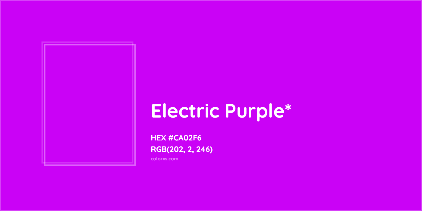 HEX #CA02F6 Color Name, Color Code, Palettes, Similar Paints, Images