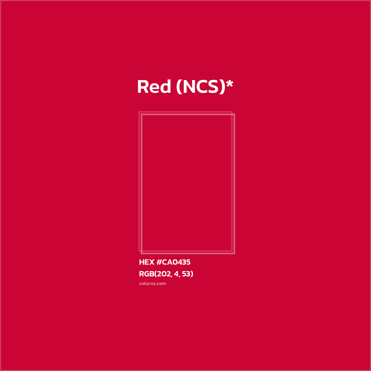 HEX #CA0435 Color Name, Color Code, Palettes, Similar Paints, Images