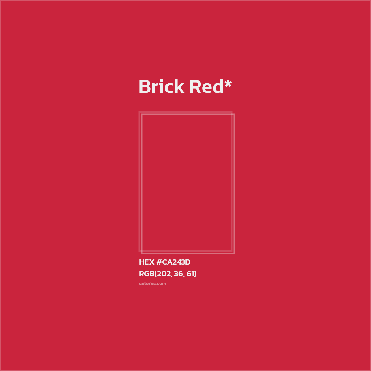 HEX #CA243D Color Name, Color Code, Palettes, Similar Paints, Images