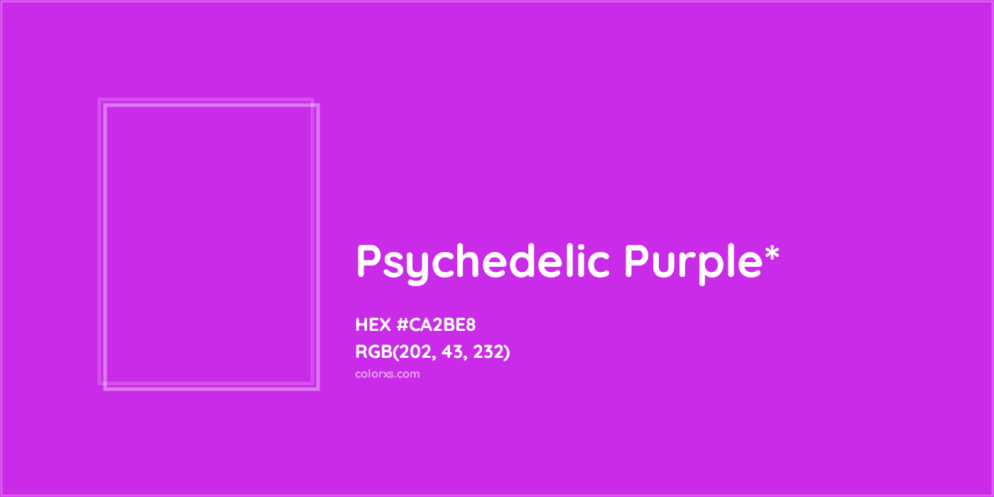 HEX #CA2BE8 Color Name, Color Code, Palettes, Similar Paints, Images