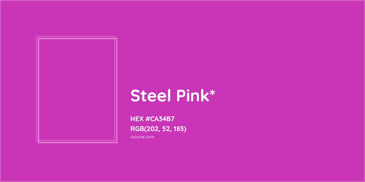 HEX #CA34B7 Color Name, Color Code, Palettes, Similar Paints, Images