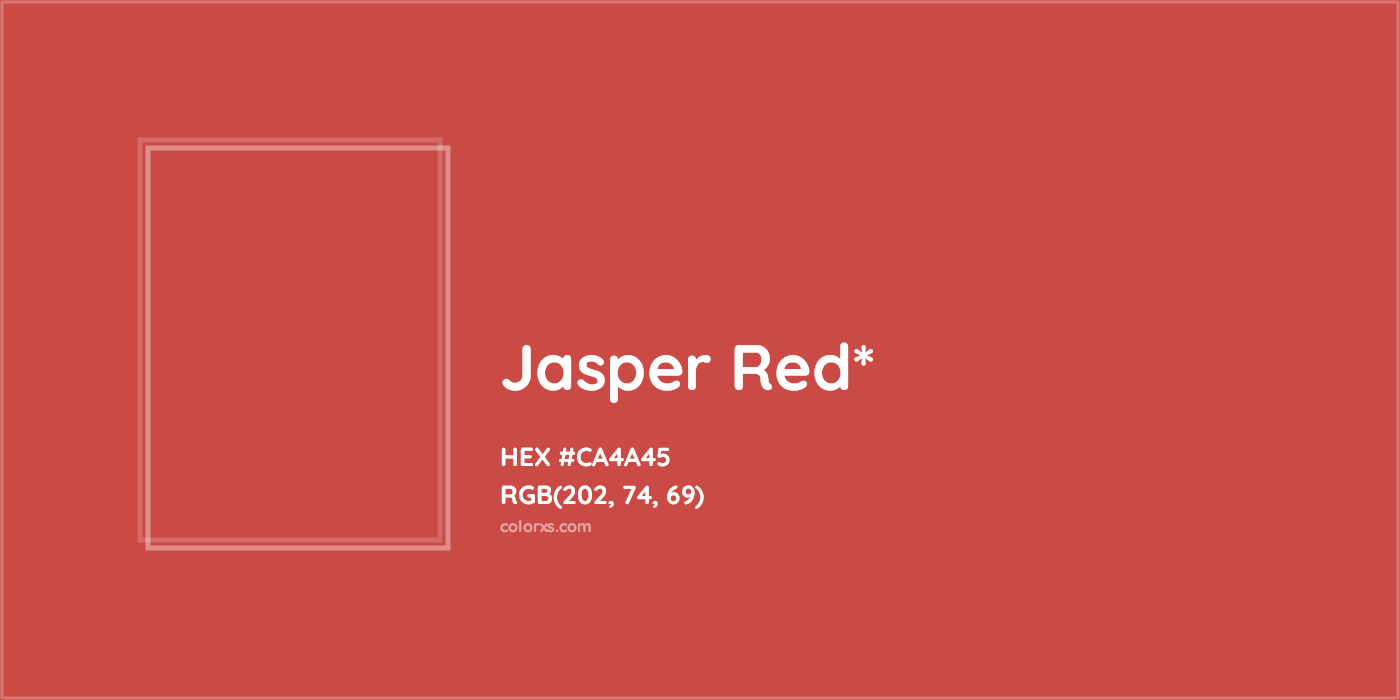 HEX #CA4A45 Color Name, Color Code, Palettes, Similar Paints, Images