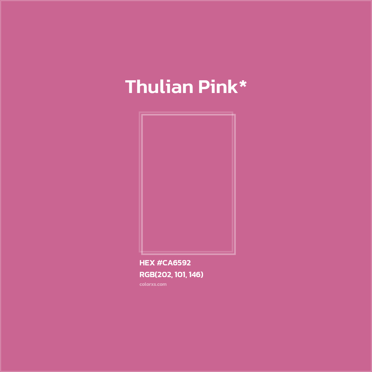 HEX #CA6592 Color Name, Color Code, Palettes, Similar Paints, Images