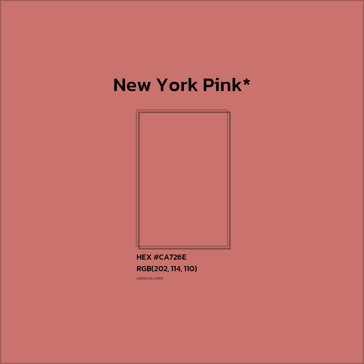 HEX #CA726E Color Name, Color Code, Palettes, Similar Paints, Images