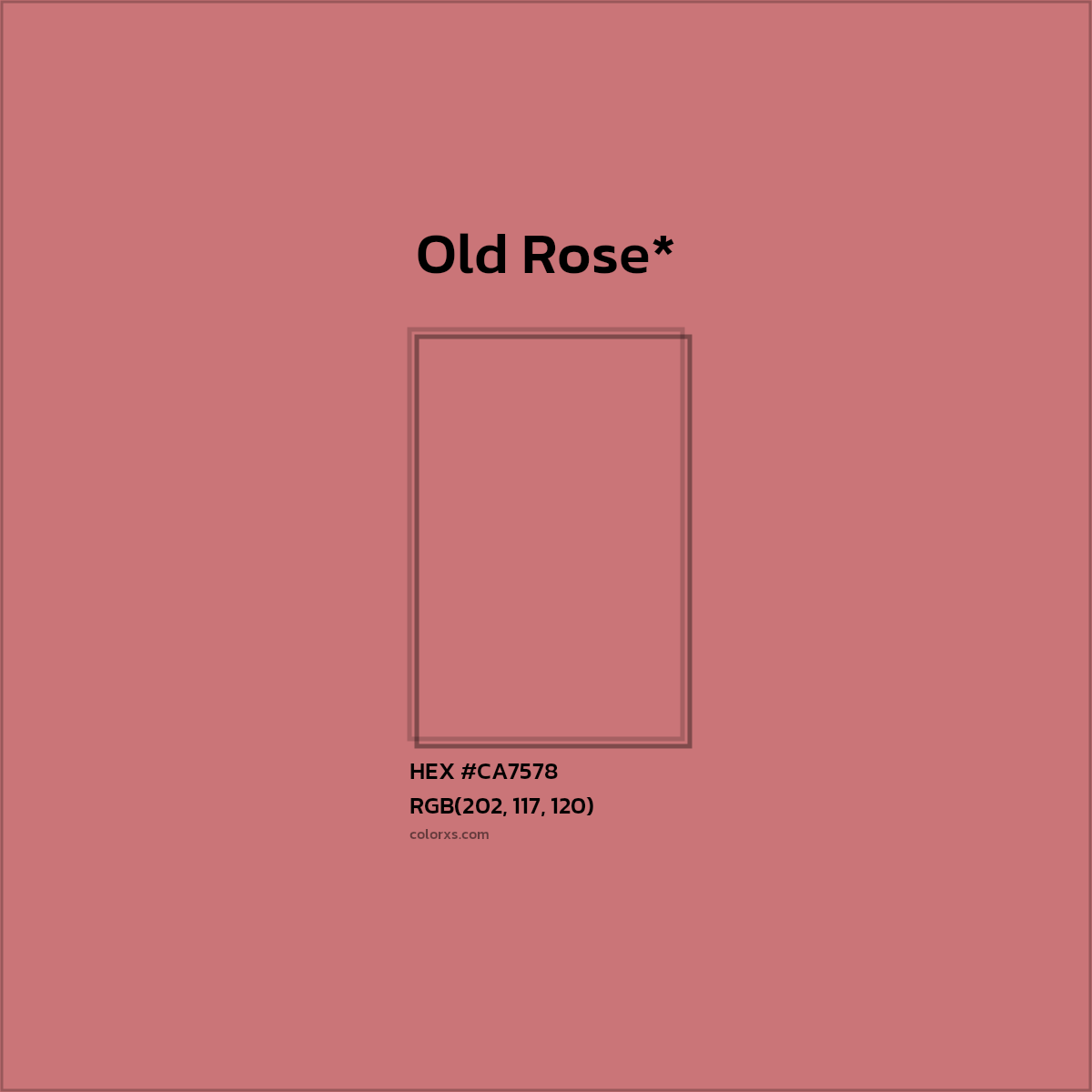 HEX #CA7578 Color Name, Color Code, Palettes, Similar Paints, Images