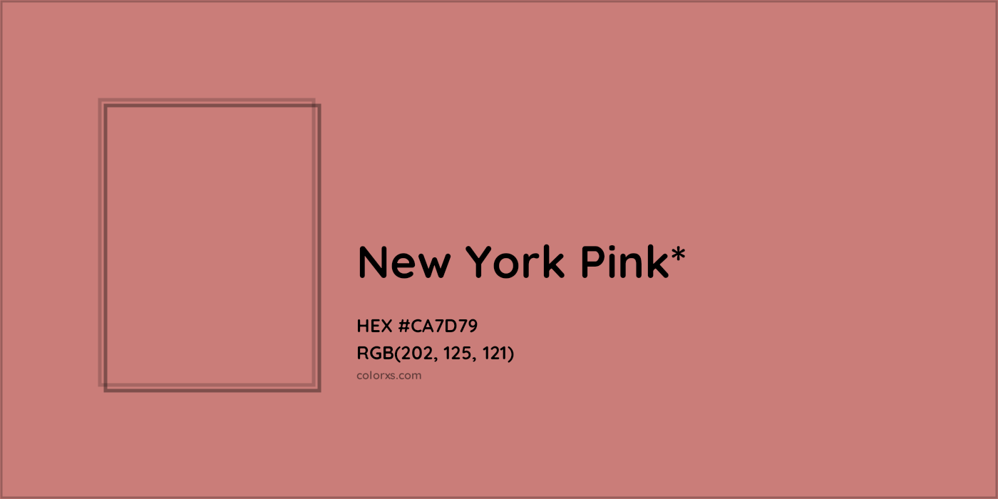 HEX #CA7D79 Color Name, Color Code, Palettes, Similar Paints, Images
