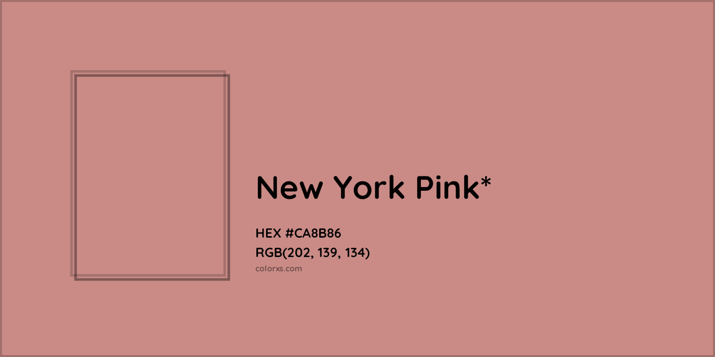 HEX #CA8B86 Color Name, Color Code, Palettes, Similar Paints, Images