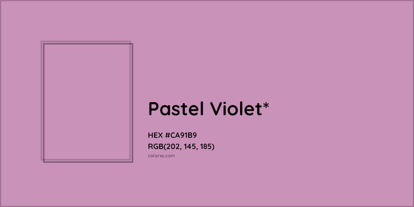 HEX #CA91B9 Color Name, Color Code, Palettes, Similar Paints, Images