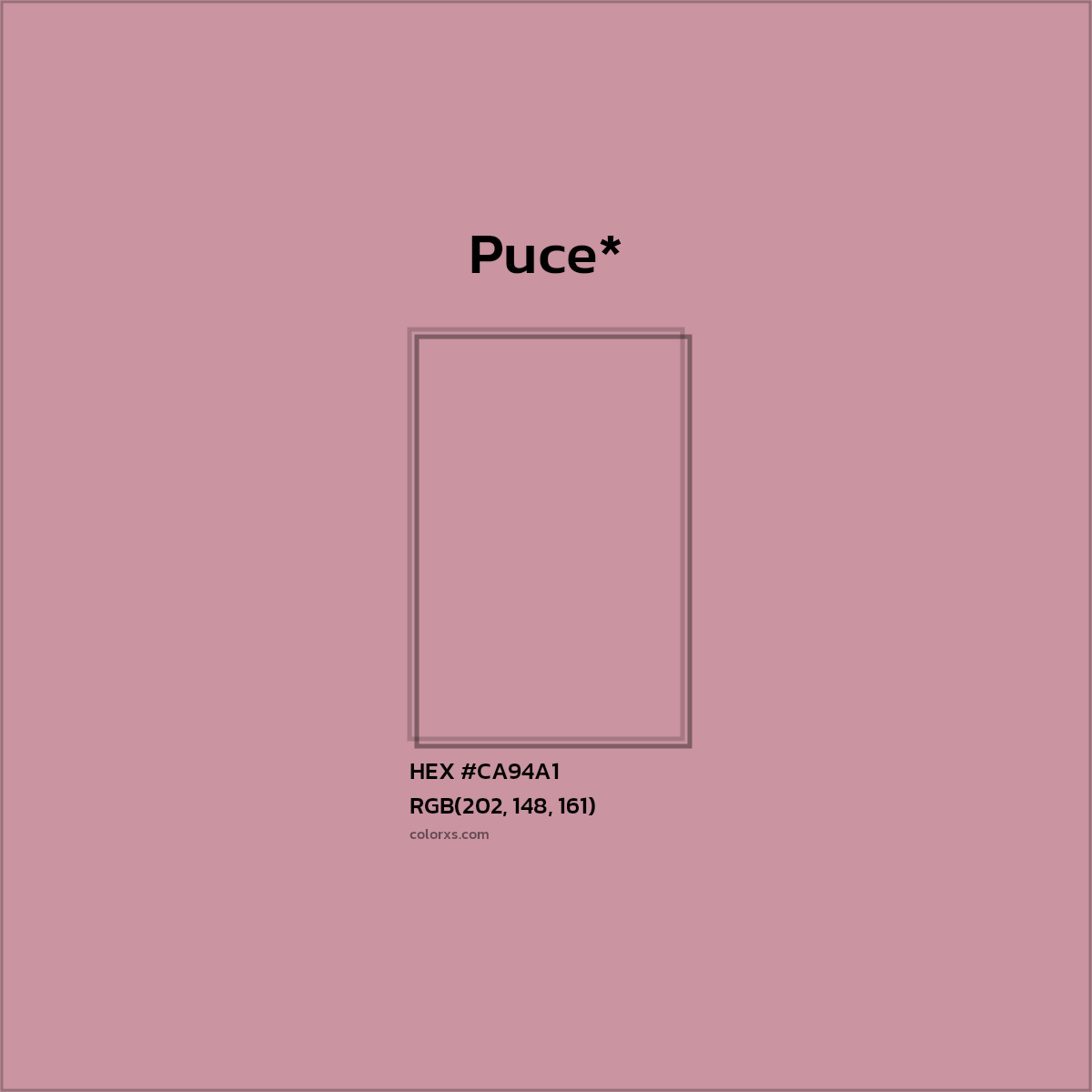 HEX #CA94A1 Color Name, Color Code, Palettes, Similar Paints, Images