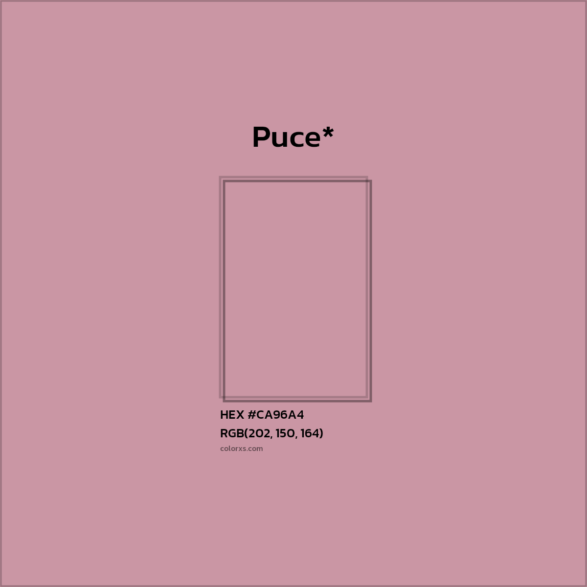 HEX #CA96A4 Color Name, Color Code, Palettes, Similar Paints, Images