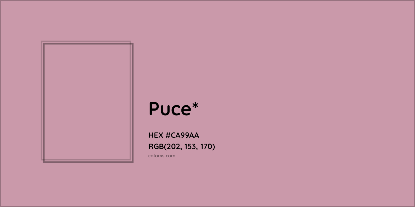 HEX #CA99AA Color Name, Color Code, Palettes, Similar Paints, Images