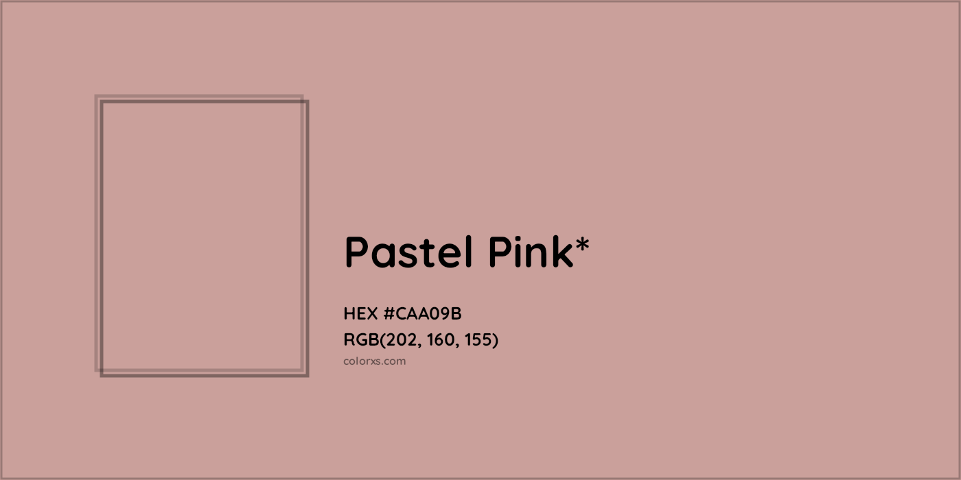 HEX #CAA09B Color Name, Color Code, Palettes, Similar Paints, Images