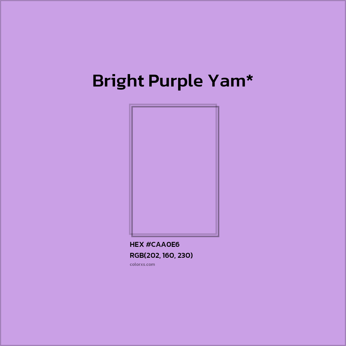 HEX #CAA0E6 Color Name, Color Code, Palettes, Similar Paints, Images