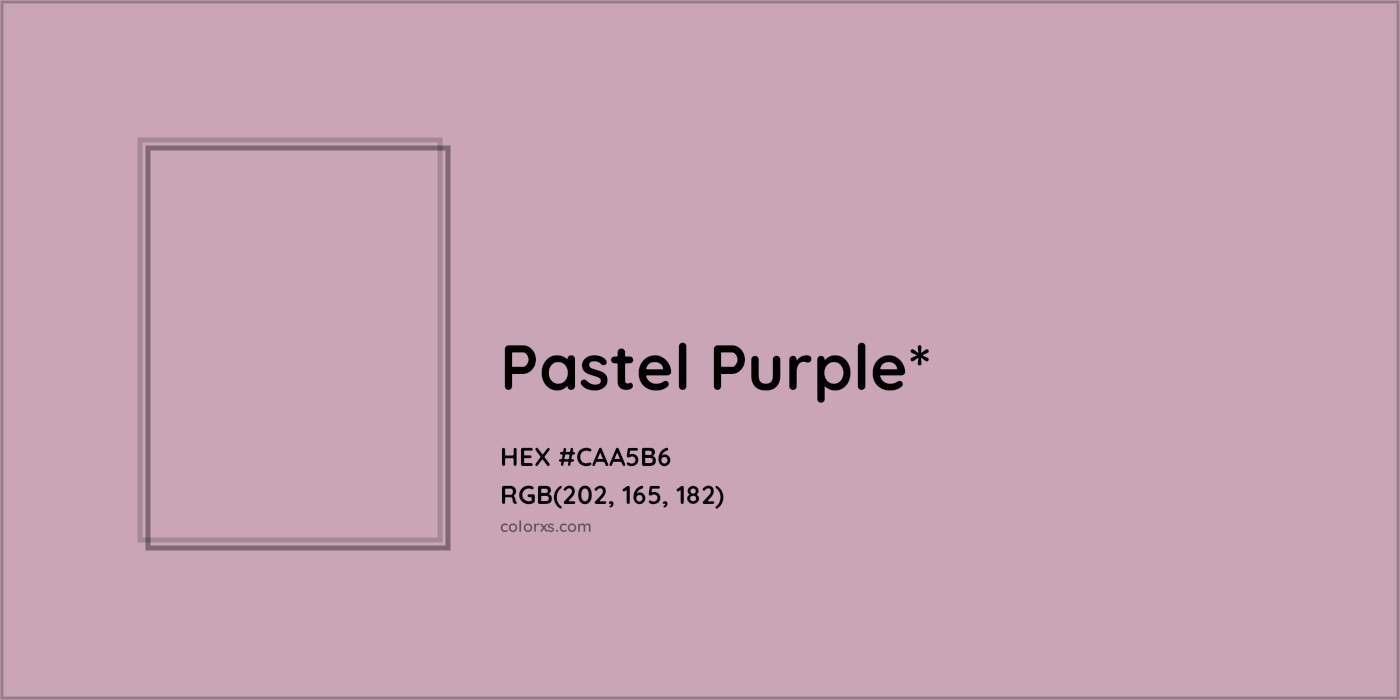 HEX #CAA5B6 Color Name, Color Code, Palettes, Similar Paints, Images