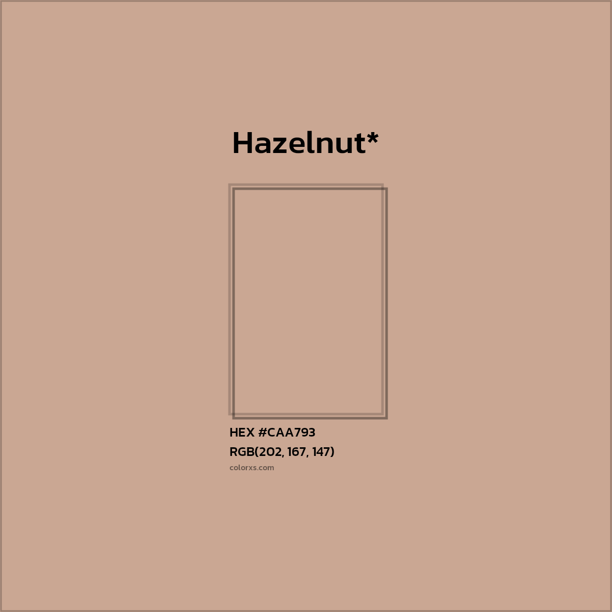 HEX #CAA793 Color Name, Color Code, Palettes, Similar Paints, Images