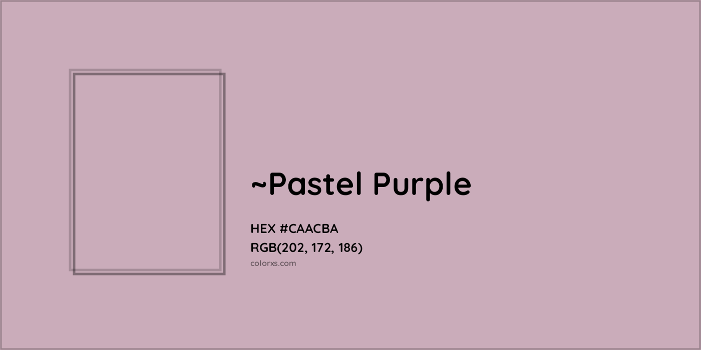 HEX #CAACBA Color Name, Color Code, Palettes, Similar Paints, Images