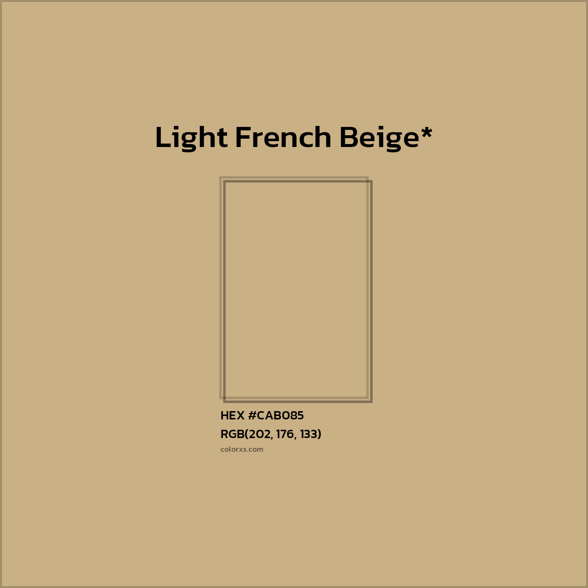 HEX #CAB085 Color Name, Color Code, Palettes, Similar Paints, Images