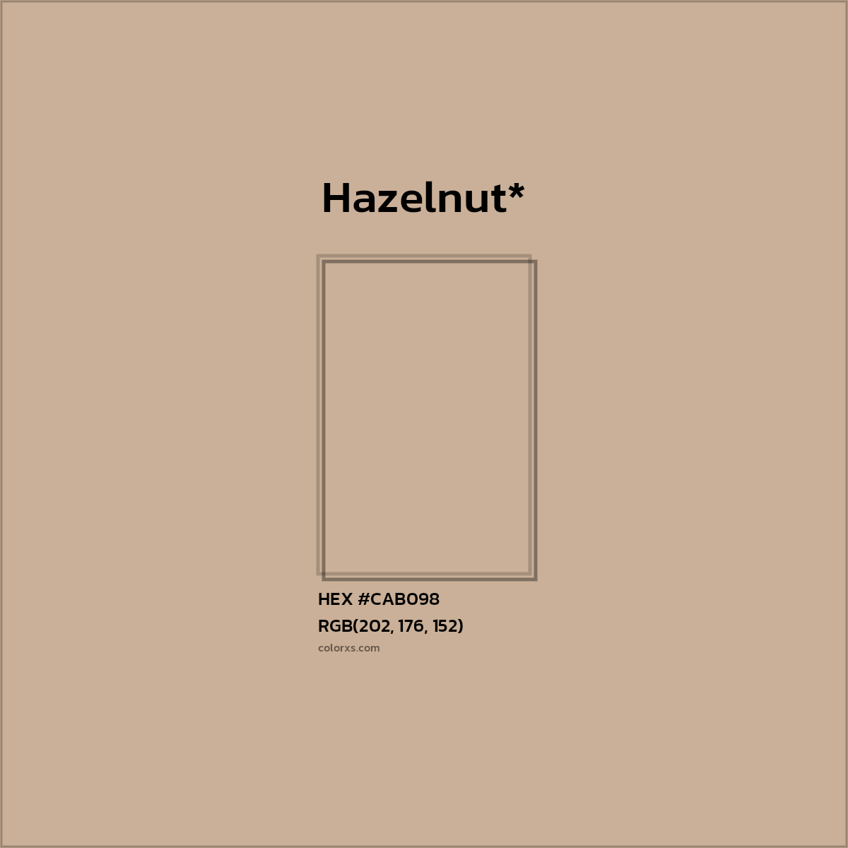 HEX #CAB098 Color Name, Color Code, Palettes, Similar Paints, Images