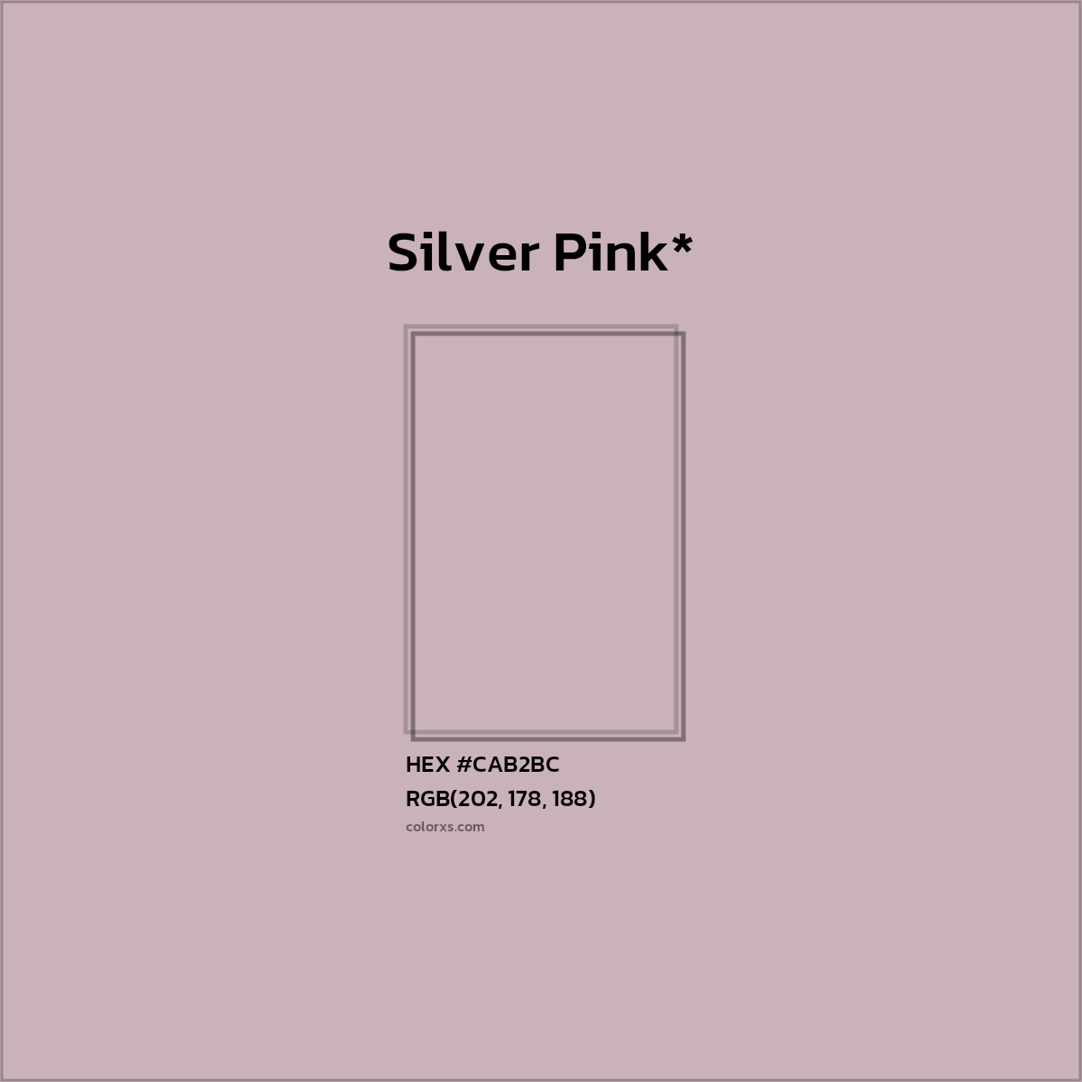 HEX #CAB2BC Color Name, Color Code, Palettes, Similar Paints, Images