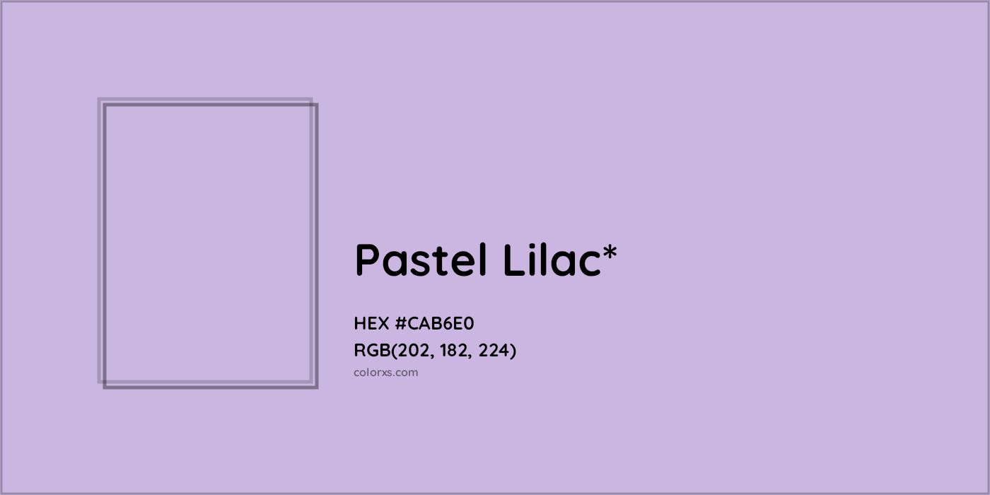 HEX #CAB6E0 Color Name, Color Code, Palettes, Similar Paints, Images