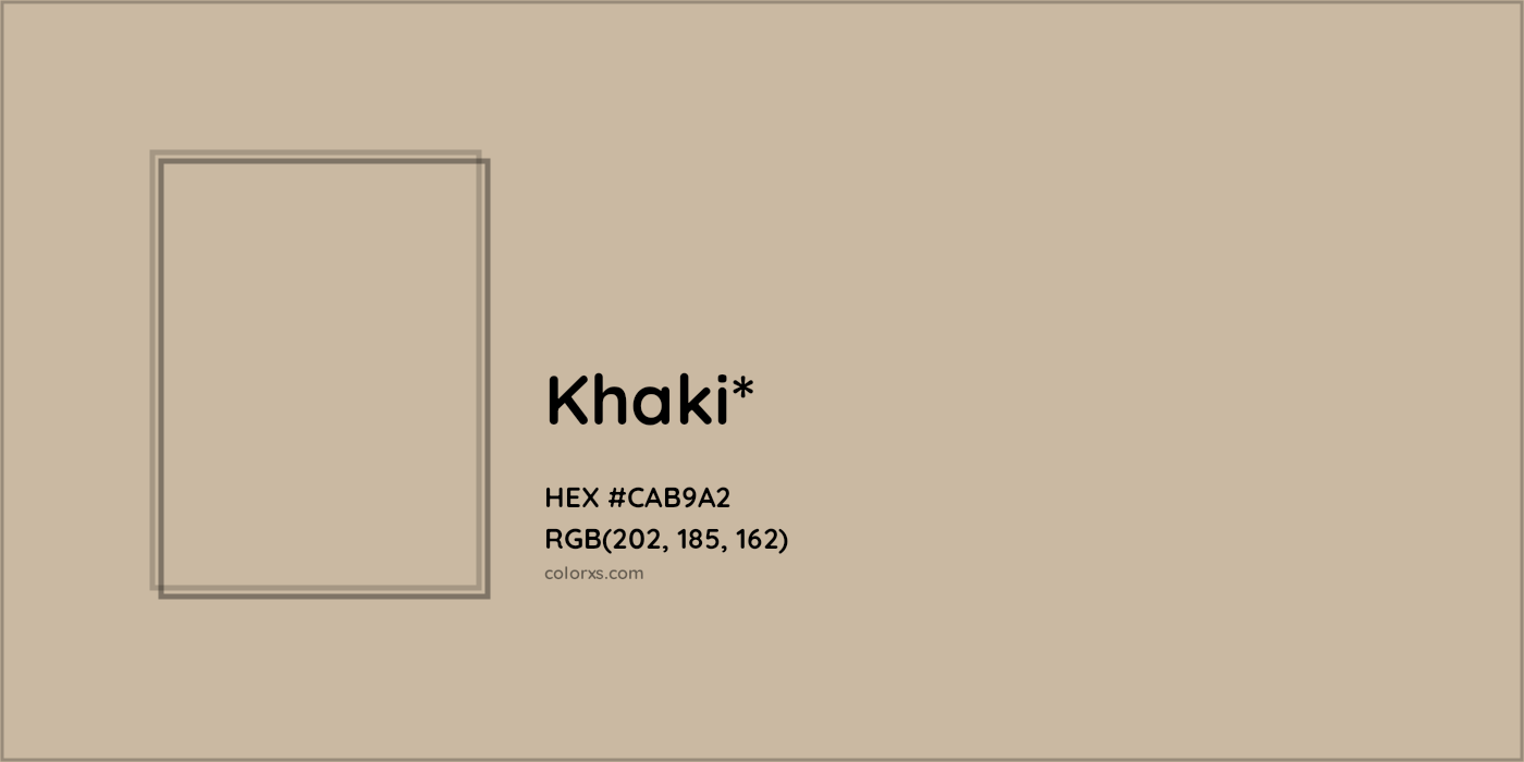 HEX #CAB9A2 Color Name, Color Code, Palettes, Similar Paints, Images