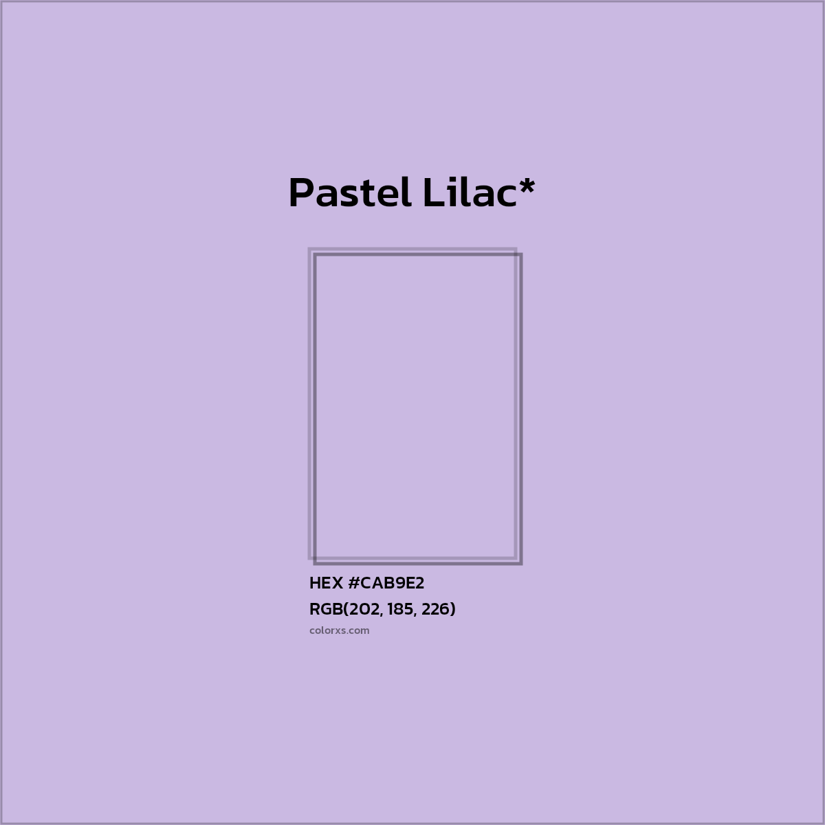 HEX #CAB9E2 Color Name, Color Code, Palettes, Similar Paints, Images