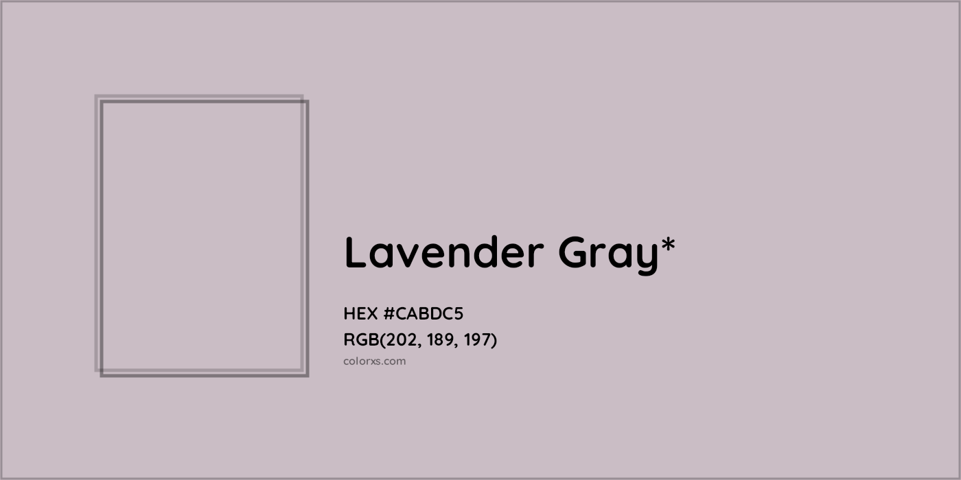 HEX #CABDC5 Color Name, Color Code, Palettes, Similar Paints, Images