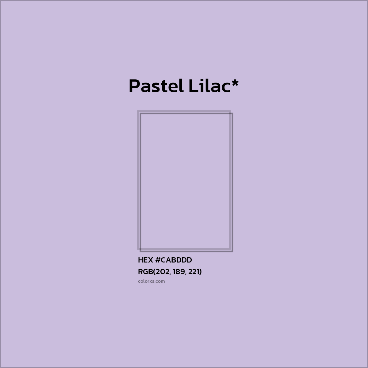 HEX #CABDDD Color Name, Color Code, Palettes, Similar Paints, Images
