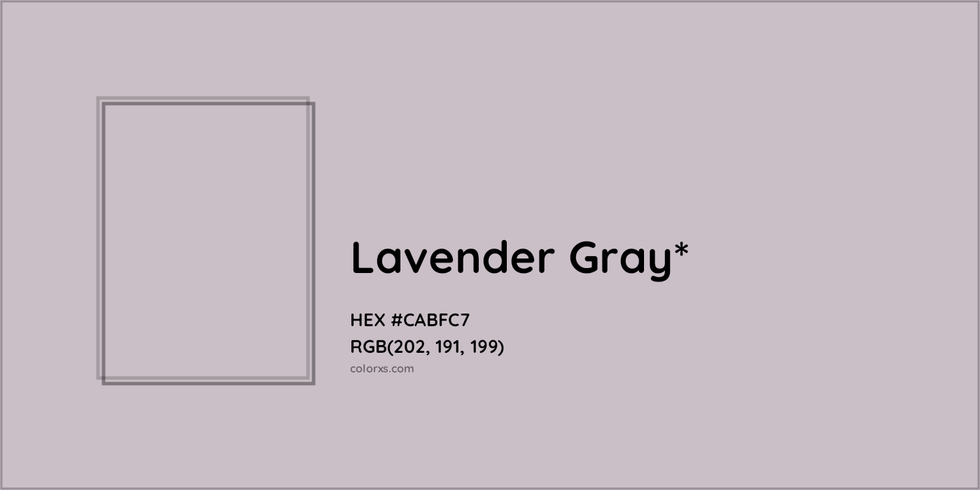 HEX #CABFC7 Color Name, Color Code, Palettes, Similar Paints, Images