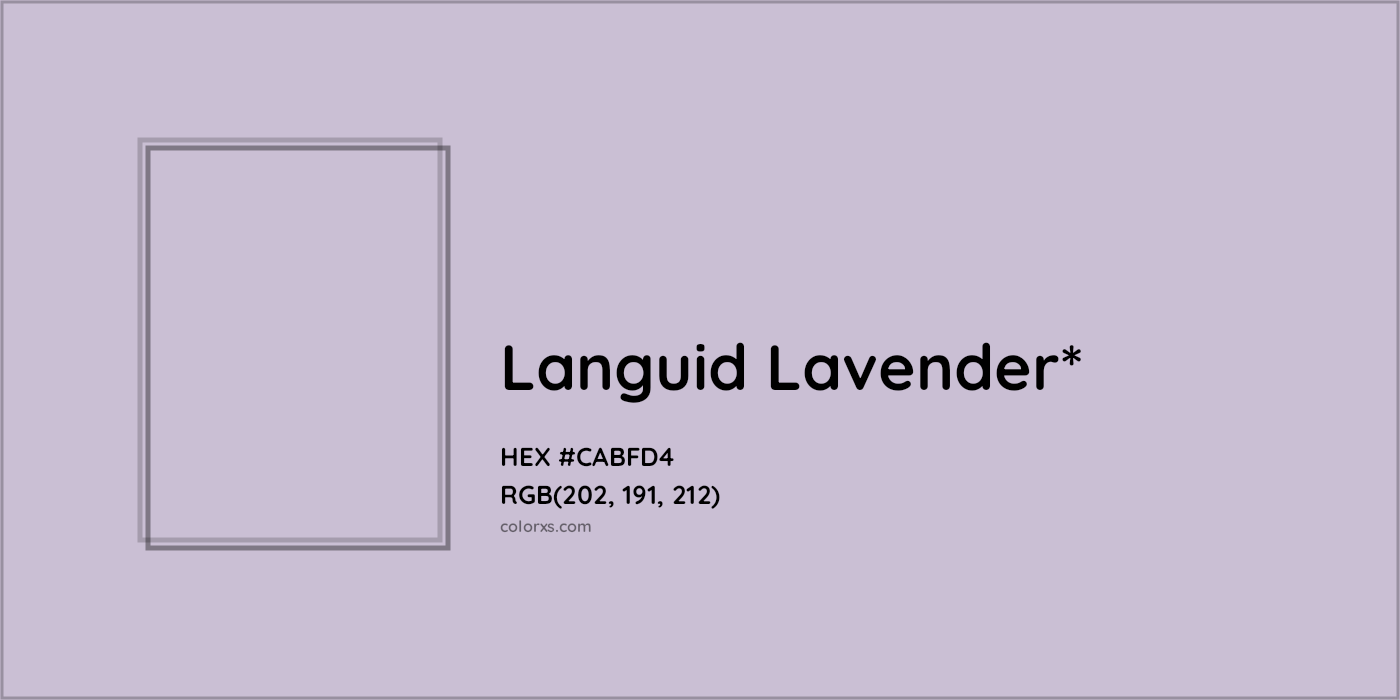 HEX #CABFD4 Color Name, Color Code, Palettes, Similar Paints, Images