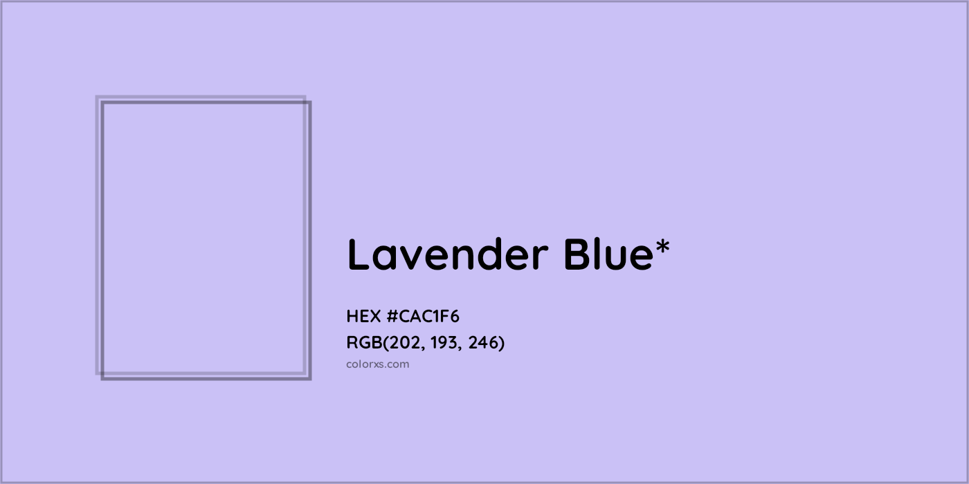HEX #CAC1F6 Color Name, Color Code, Palettes, Similar Paints, Images