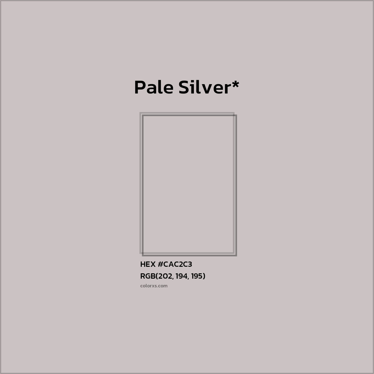 HEX #CAC2C3 Color Name, Color Code, Palettes, Similar Paints, Images