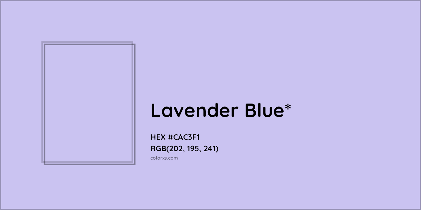 HEX #CAC3F1 Color Name, Color Code, Palettes, Similar Paints, Images