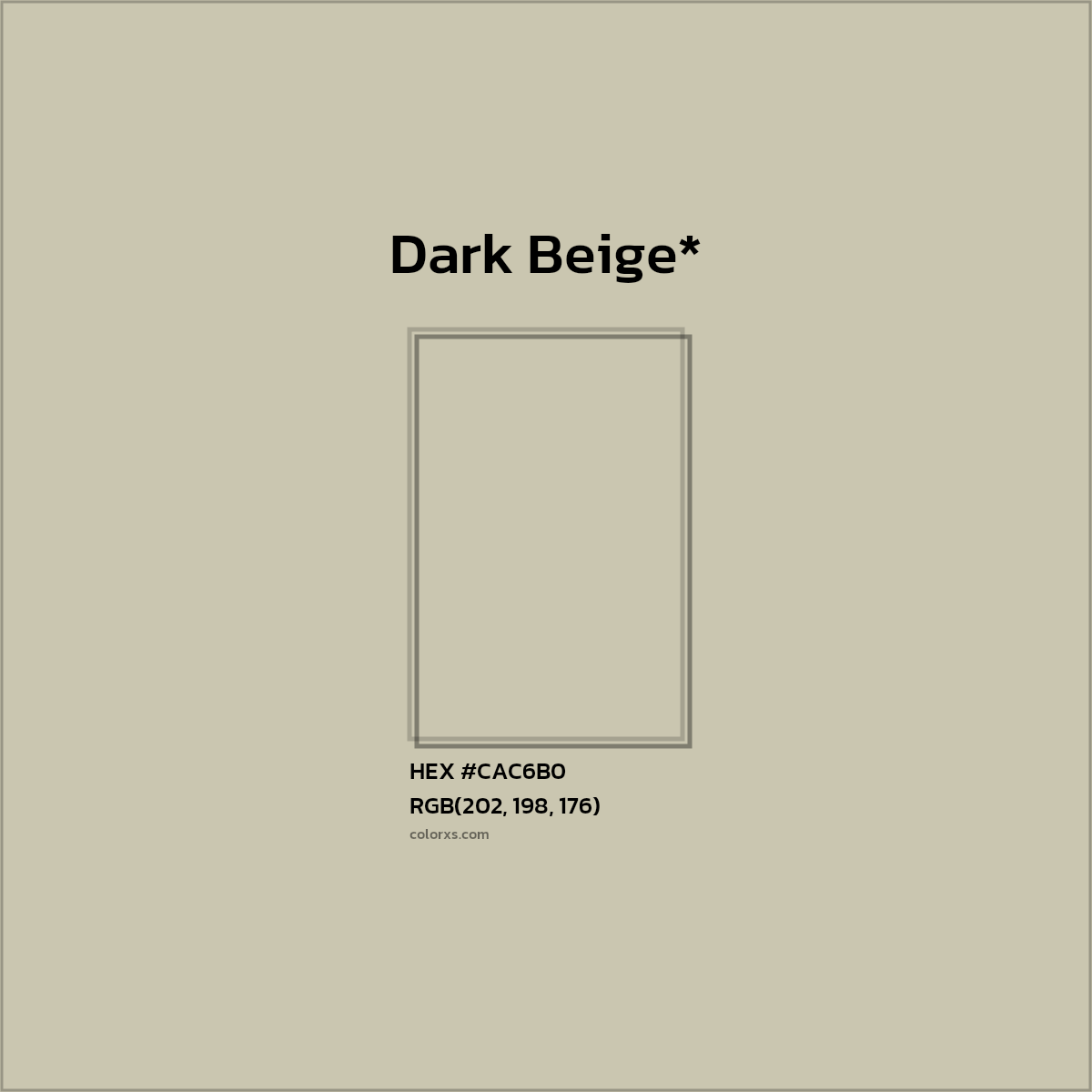 HEX #CAC6B0 Color Name, Color Code, Palettes, Similar Paints, Images