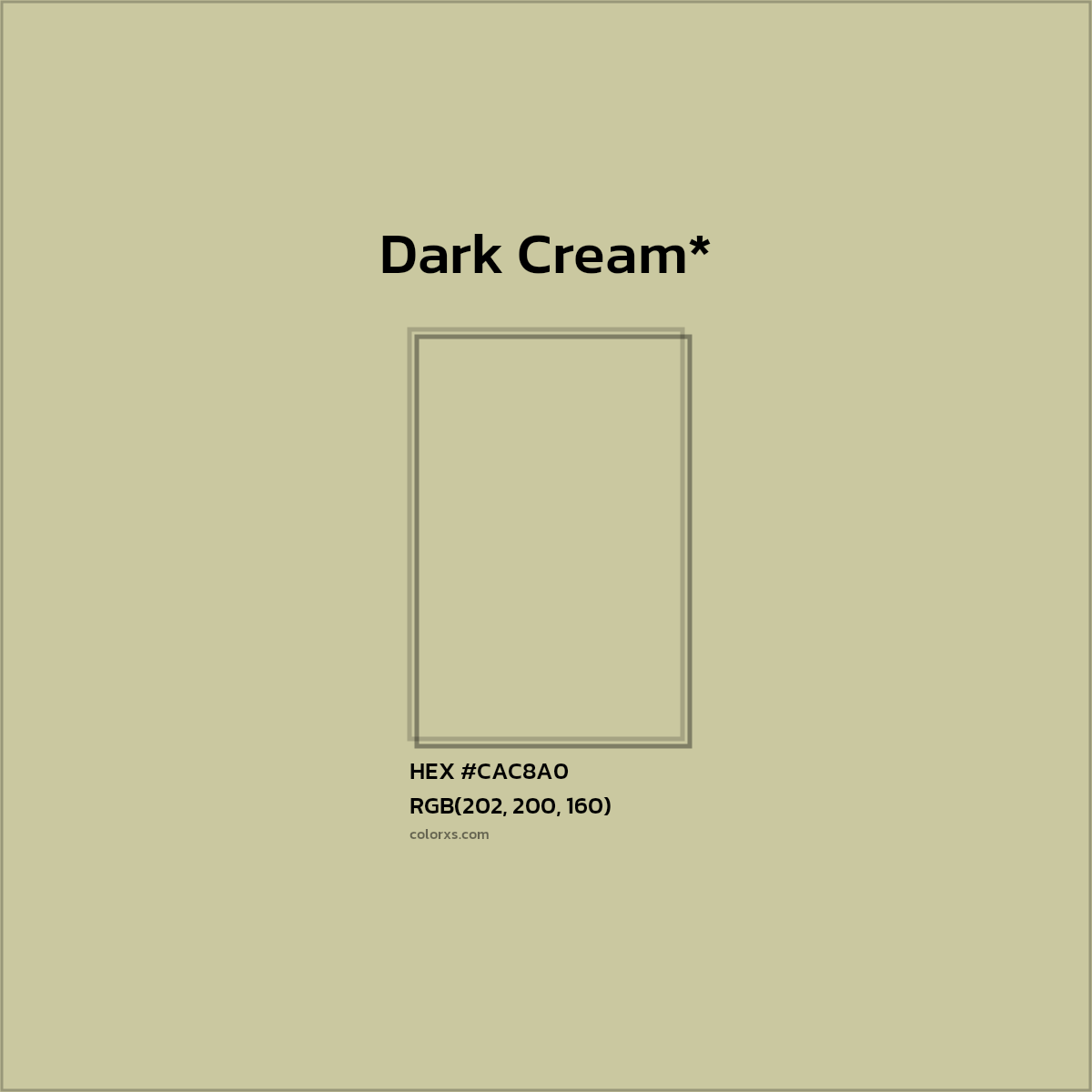 HEX #CAC8A0 Color Name, Color Code, Palettes, Similar Paints, Images