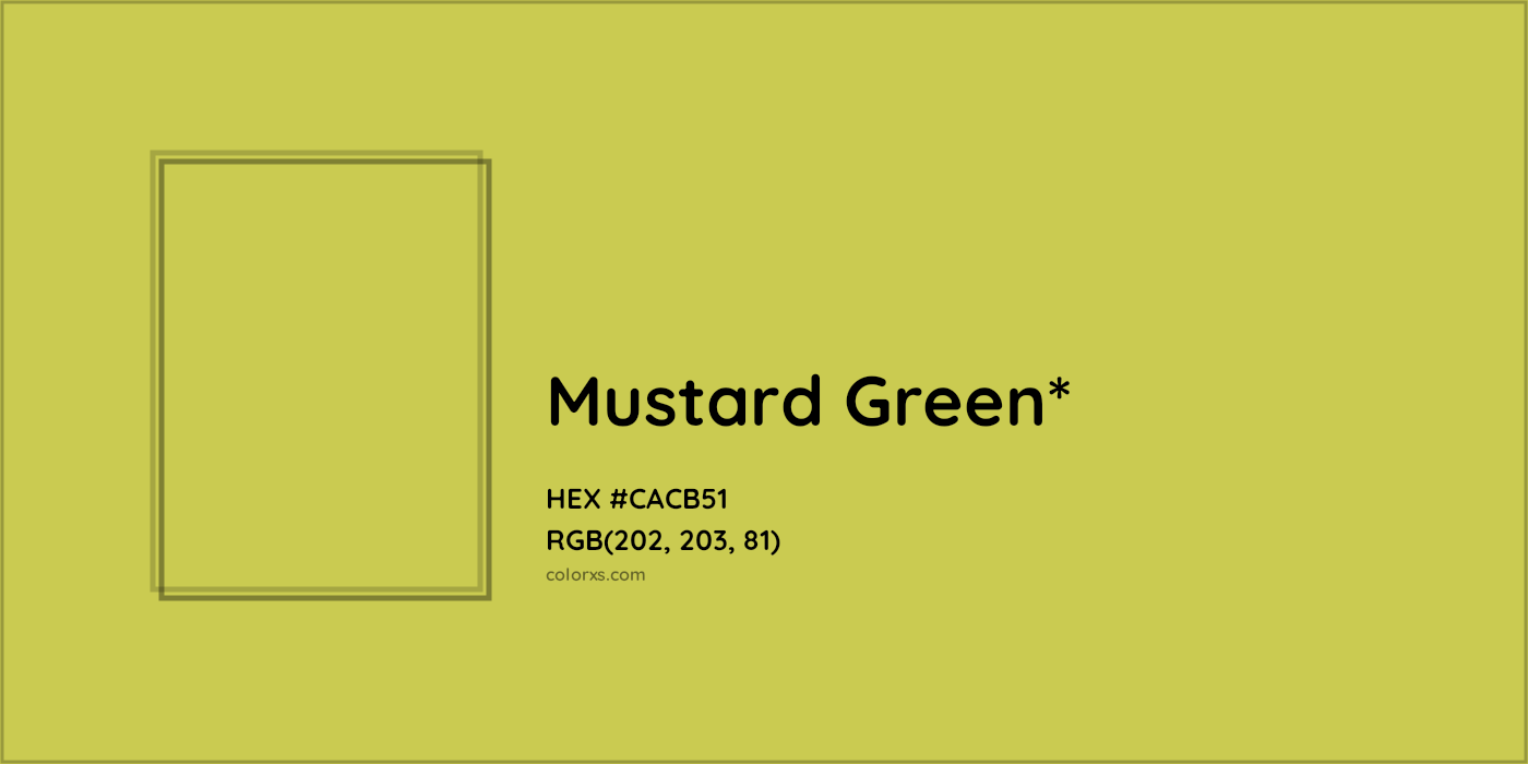 HEX #CACB51 Color Name, Color Code, Palettes, Similar Paints, Images